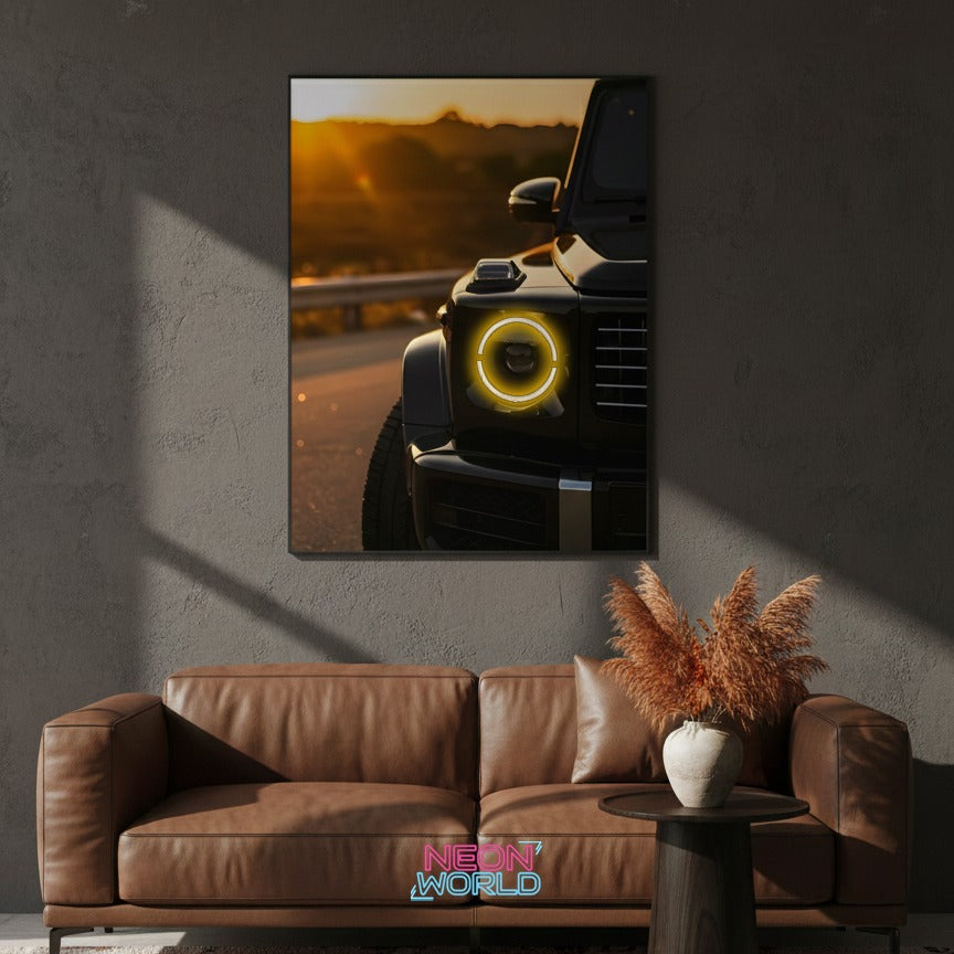 Mercedes-Benz G-Class G-Wagon Neon Poster
