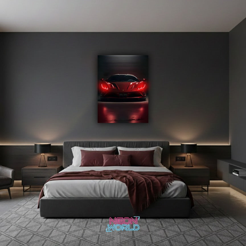 Ferrari SF90 Neon poster