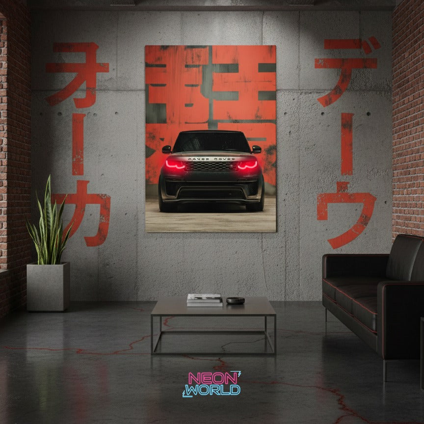Range Rover Sport Neon Poster