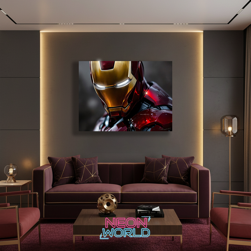 Iron Man Neon UV Poster