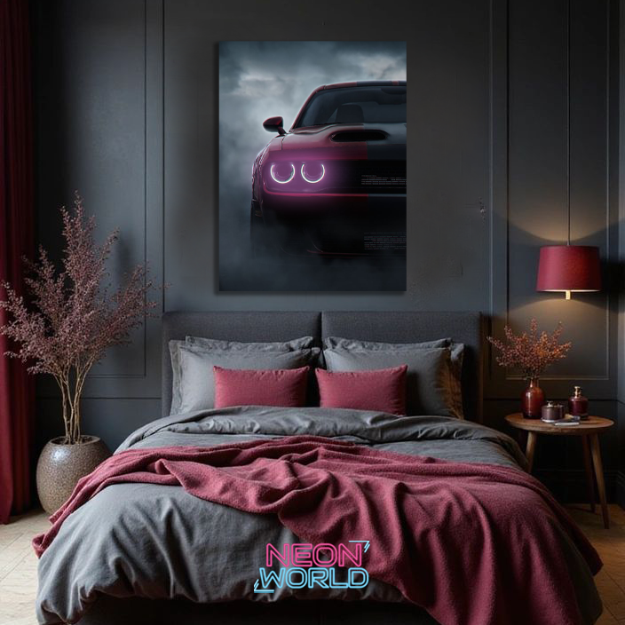 Dodge 2 Neon UV Poster