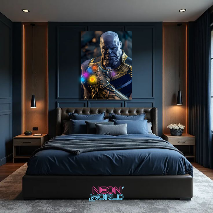 Thanos Neon UV Poster