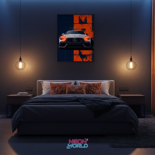 Mercedes-AMG GT 63 S Neon Poster
