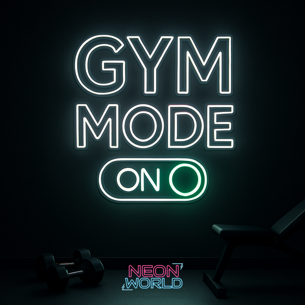 Gym Mode On LED Neon Sign
