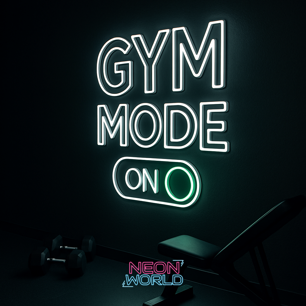 Gym Mode On LED Neon Sign