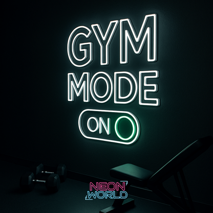 Gym Mode On LED Neon Sign