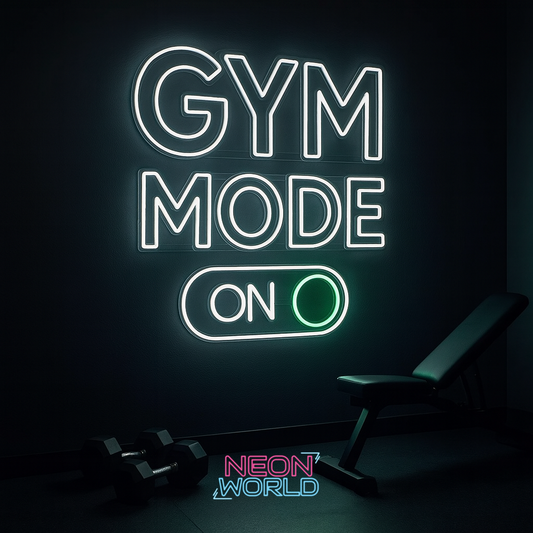 Gym Mode On LED Neon Sign