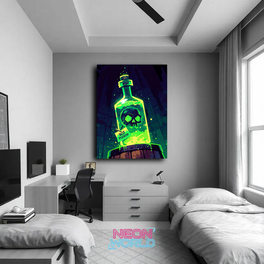 Neon Bottle UV Poster