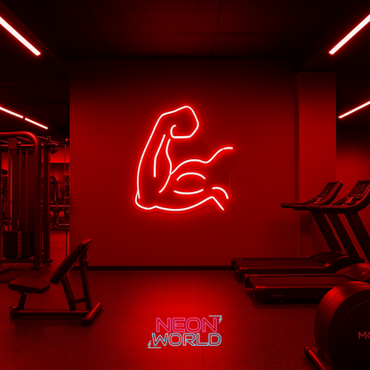 Gym Bicep Muscle LED Neon Sign
