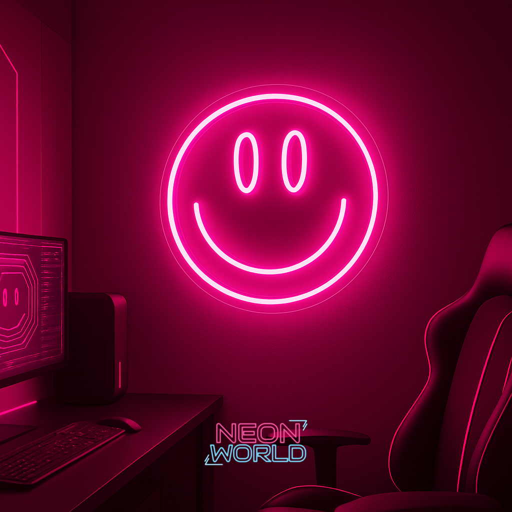 Smile Face Neon LED Sign
