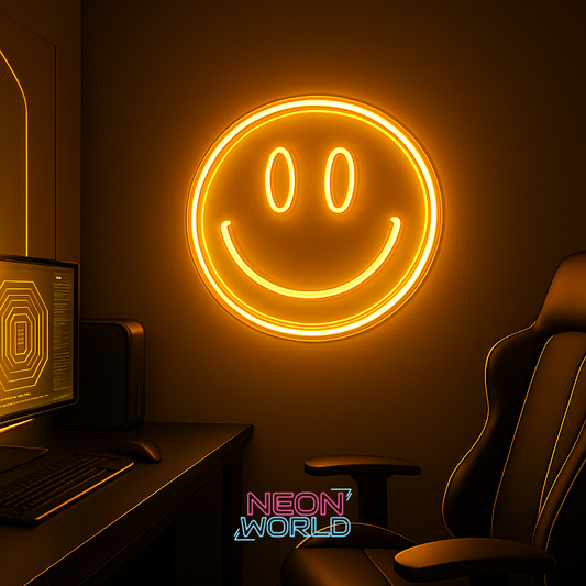 Smile Face Neon LED Sign
