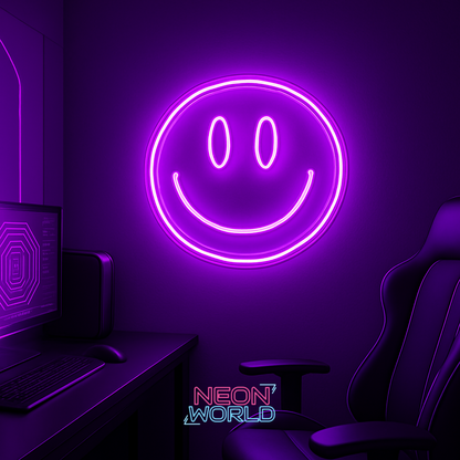 Smile Face Neon LED Sign