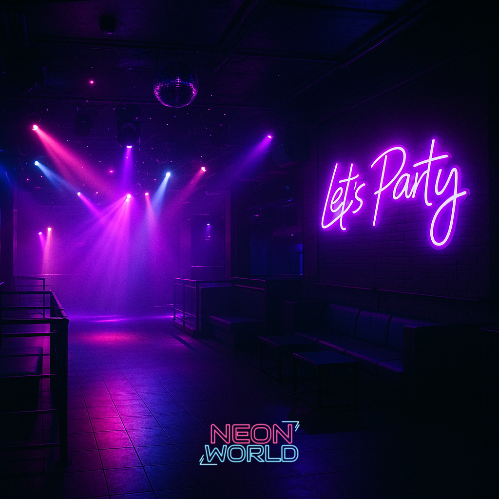 Lets Party LED Neon Sign