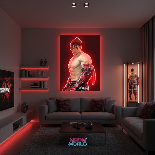 Taken Hero Neon Poster