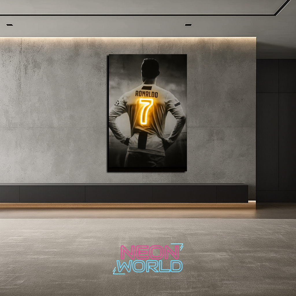Ronaldo No.7 Neon UV Poster