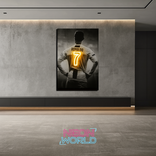 Ronaldo No.7 Neon UV Poster