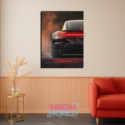Porche 911 Neon UV Poster