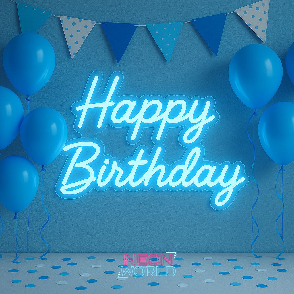 Happy Birthday LED Neon Sign