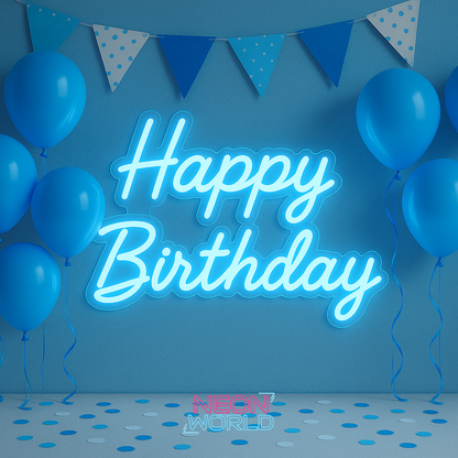 Happy Birthday LED Neon Sign