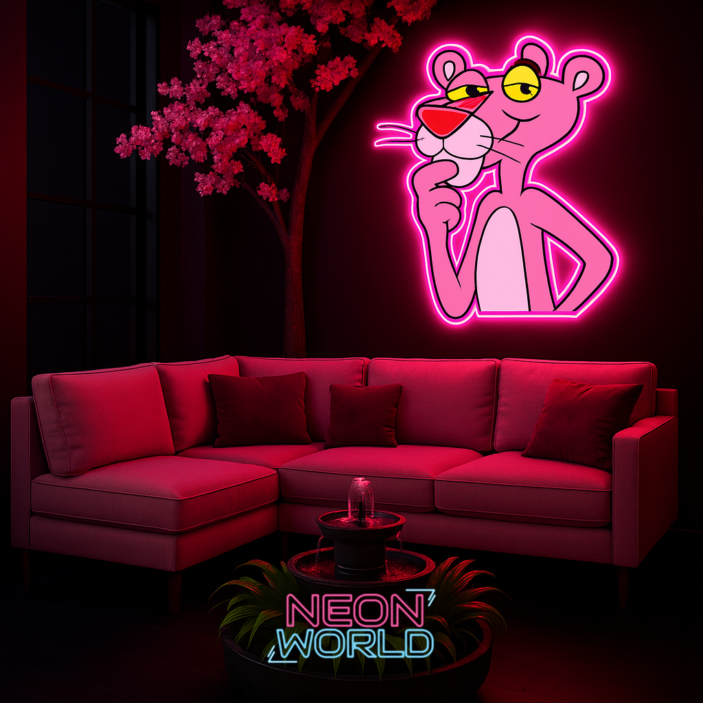 Pink Panther Neon UV Poster