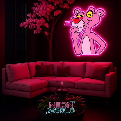 Pink Panther Neon UV Poster