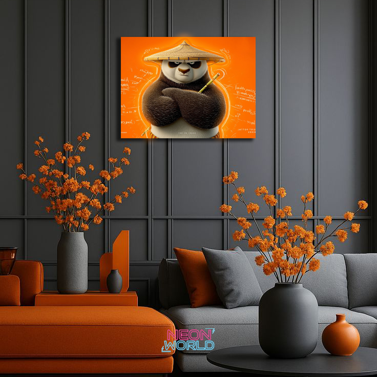 Kungfu Panda Neon UV Poster