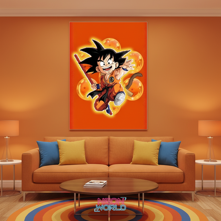 Goku 2 Neon UV Poster