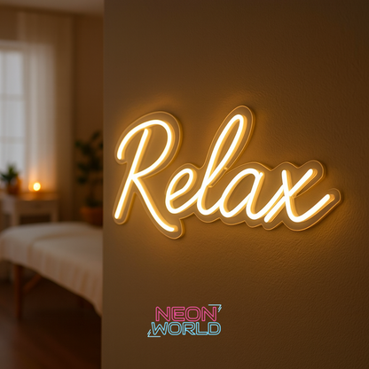 Relax LED Neon Sign