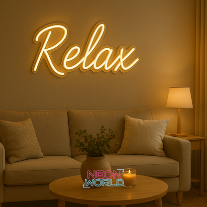 Relax LED Neon Sign