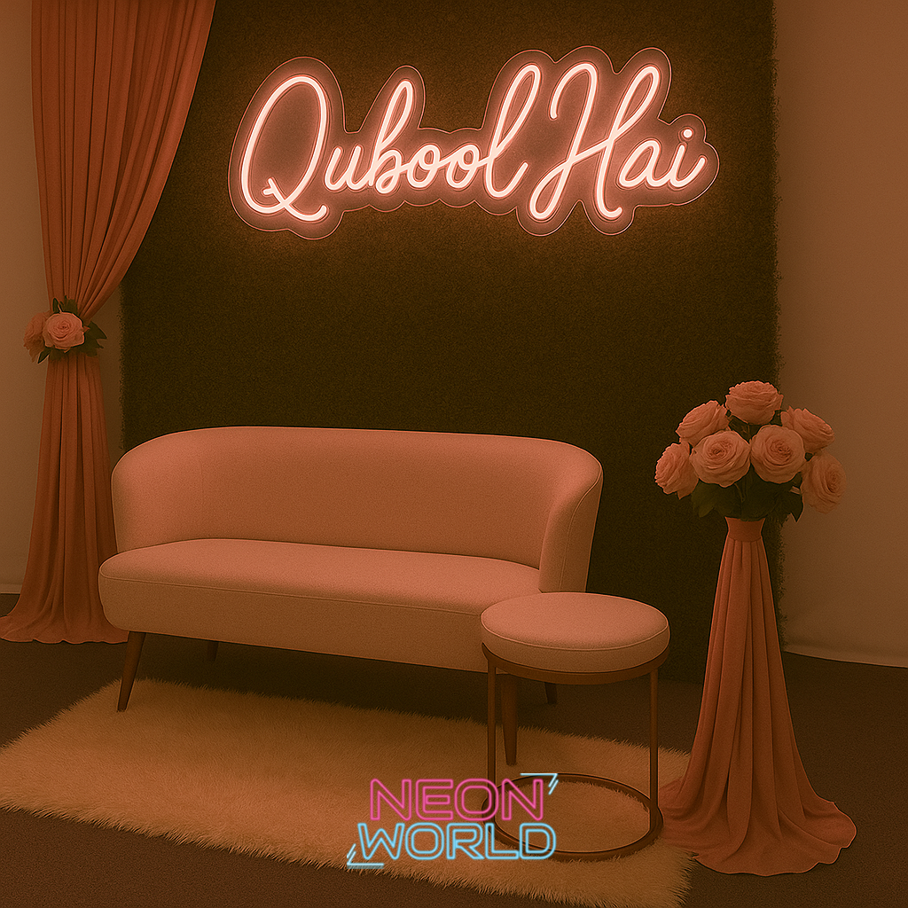 Qubool Hai LED Neon Sign