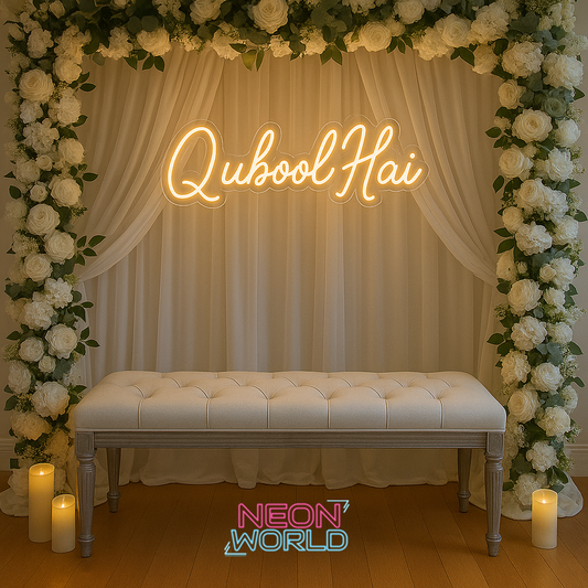 Qubool Hai LED Neon Sign