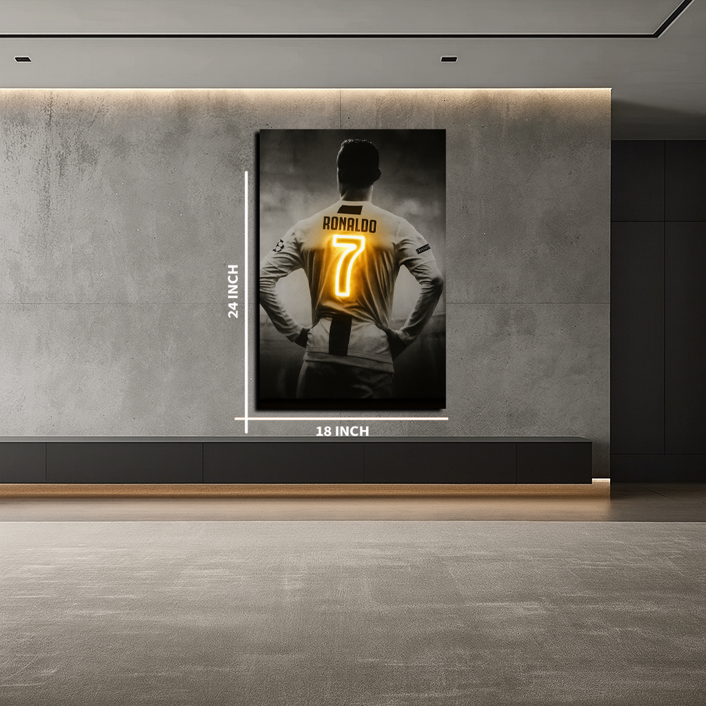 Ronaldo No.7 Neon UV Poster