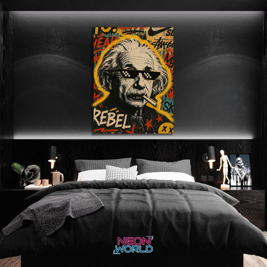 Einstein Neon UV Poster