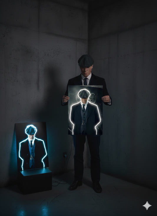 Thomas Shelby Peaky Blinder LED Neon UV Poster