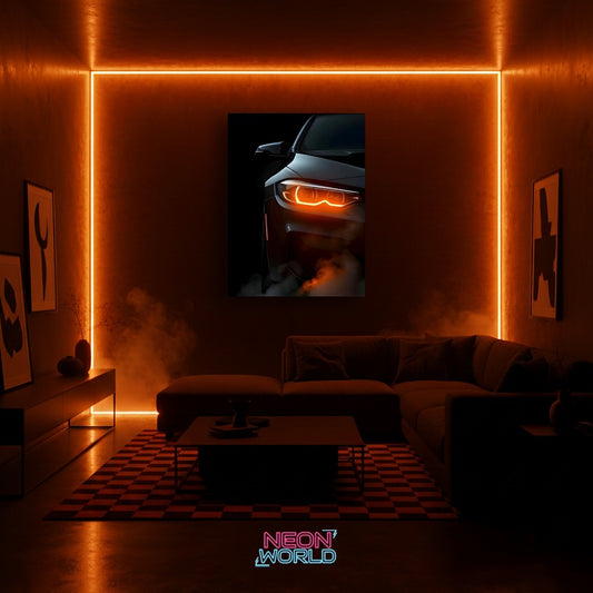 BMW M4 Neon Poster