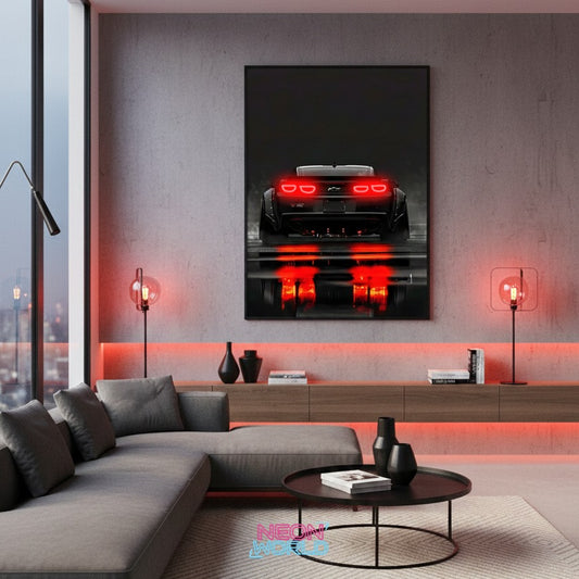 Chevrolet Camaro Neon Poster