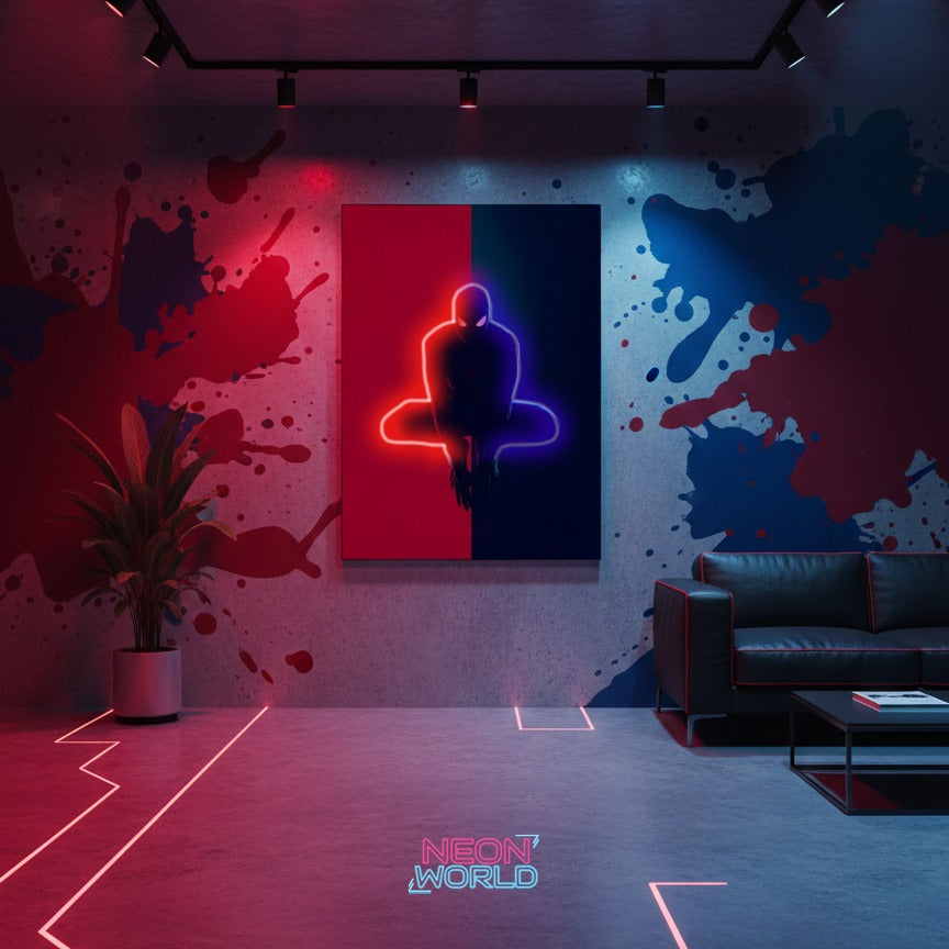 Spiderman 2 Neon Poster