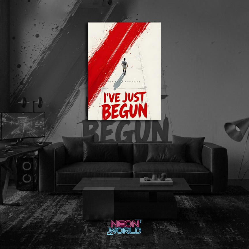 Lionel Messi 2 Neon Poster