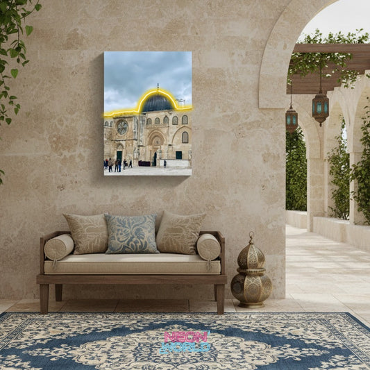 Al Aqsa Mosque Neon Poster