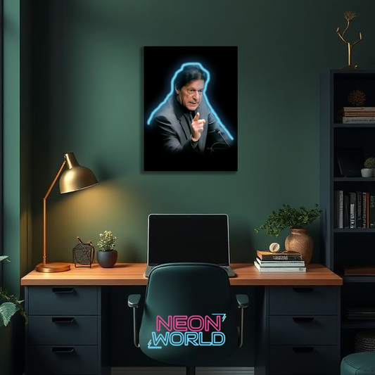 Imran Khan Neon UV Poster