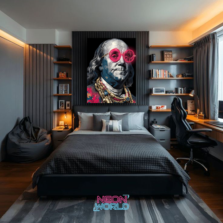 Dollar Neon UV Poster