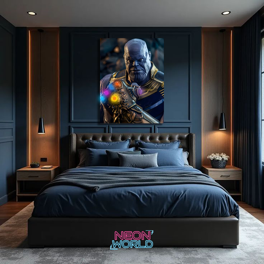 Thanos Neon UV Poster