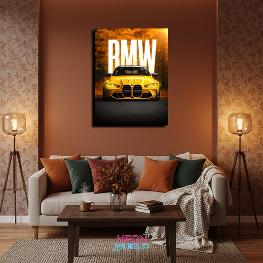 BMW M4 (G82) Neon Poster